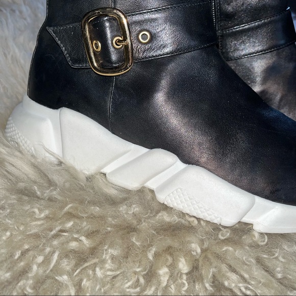 joie handan platform sneaker boots womens black - Picture 3 of 11